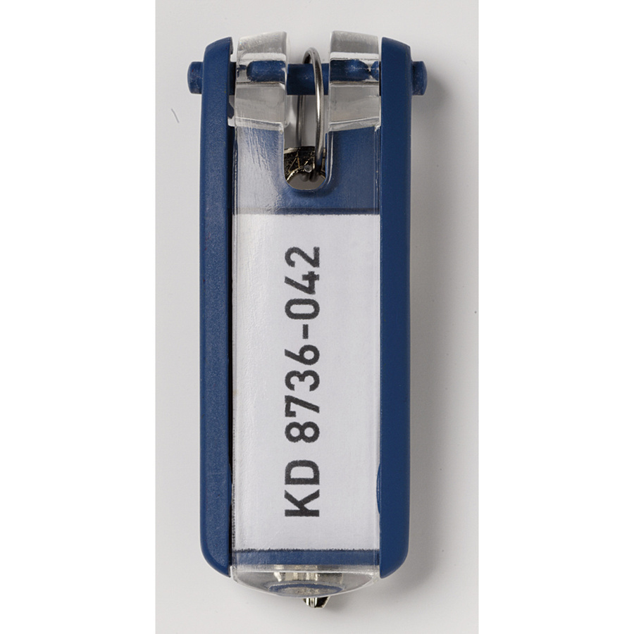 Durable Schlüsselanhänger Key Clip aus Kunststoff, Blau, 6er Pack - Bild 3