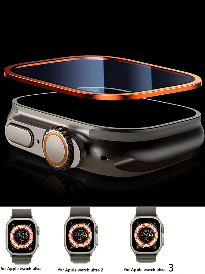 Apple Titan-Metallrahmen für Apple Watch Ultra 2 49 mm, Displayschutzfolie - Bild 5