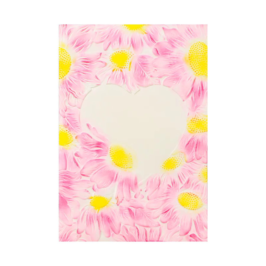 Sonnenblumen-Herzform Stanzformen und Prägeordner für Scrapbooking und DIY Papierhandwerk, B: 11,4 cm, H: 6,3 cm - Bild 2