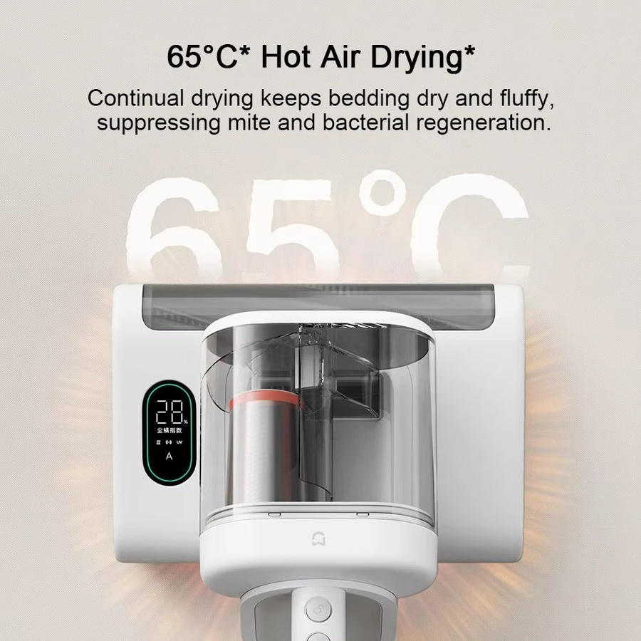 Mijia Milbenentferner 2 Pro E401CN in Weiß mit Doppelstaubbehälter, 72.000 Schläge/min Hochfrequenz-Kehren und 16kPa Saugkraft - Bild 2