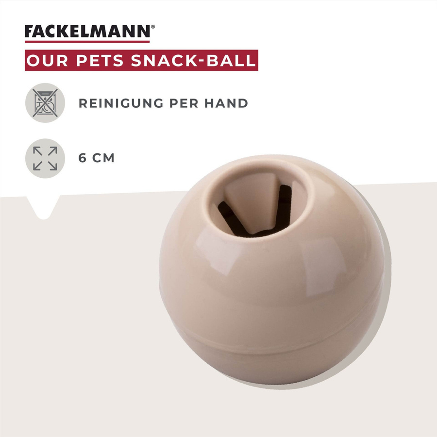 Fackelmann Snack-Ball Our Pets, beige, klein - Bild 3
