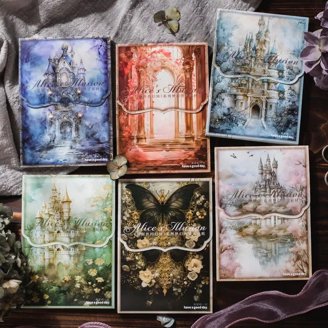 Journamm Scrapbooking Set mit ästhetischen Blumenmotiven, 50 Teile, Multicolour, Bastelmaterial für Junk Journal und DIY Collagen - Bild 1