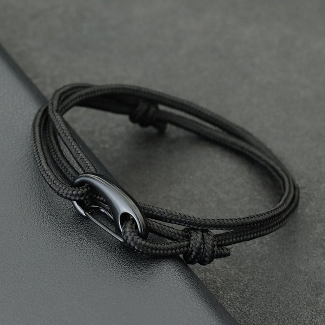 Noter Armband, Paracord, Schwarz, Herren - Bild 1
