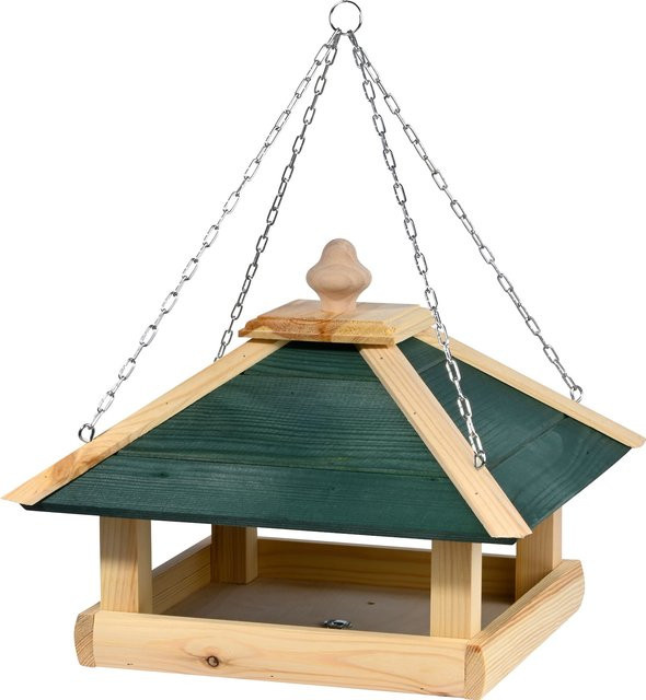 dobar Vogelfutterhaus aus Holz mit Kette - Bild 1