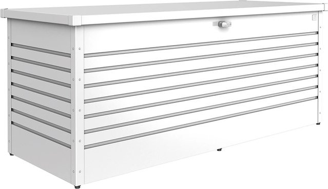 Biohort FreizeitBox 200 Aufbewahrungsbox aus Stahlblech in Weiß, B/H/T: 201 x 83 x 79 cm - Bild 1