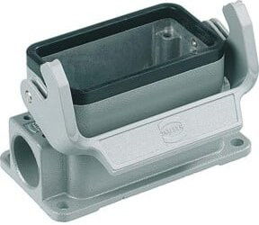 Harting Sockelgehäuse 2xM25 in Grau aus Aluminium - Bild 1