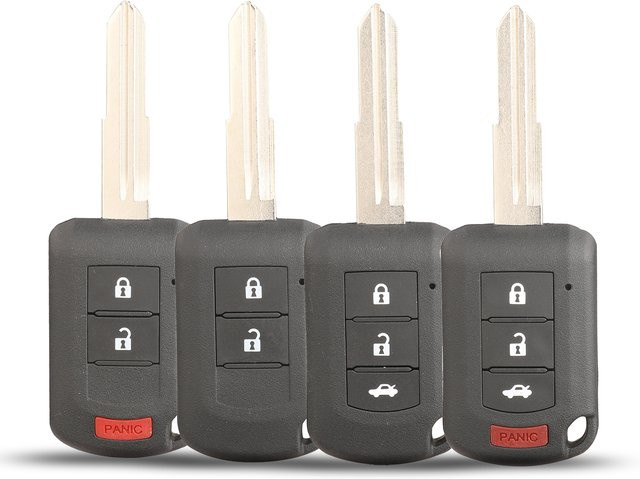 Jingyuqin Auto Remote Key Shell Ersatzgehäuse für Mitsubishi Eclipse Outlander Mirage Lancer mit 2 Tasten in Schwarz - Bild 1