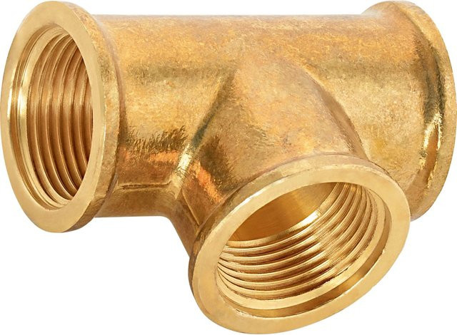 LUX-TOOLS T-Stück aus Messing 1 Zoll - Bild 1