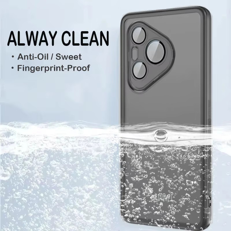Transparente stoßfeste Schutzhülle für Huawei P50 Pro, P60, P70 Pro, P70 Ultra und P80 Pro mit Vollobjektiv-Schutz - Bild 3