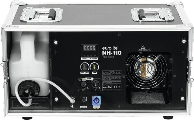 EUROLITE NH-110 Tour-Dunstnebelmaschine 1000W DMX Hazer in Schwarz mit Flightcase - Bild 1