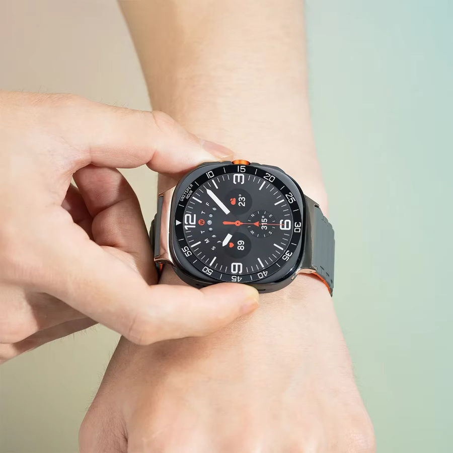 CAOWTAN Schutzgehäuse Lünette für Samsung Galaxy Watch 7 Ultra 47 mm, Edelstahl, Unisex - Bild 5