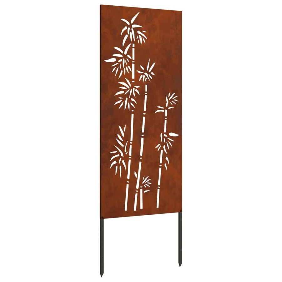 vidaXL Garten Sichtschutz Paravent aus Stahl in Rost-Optik, Farbe: Braun, B/H: 50 x 140 cm - Bild 2