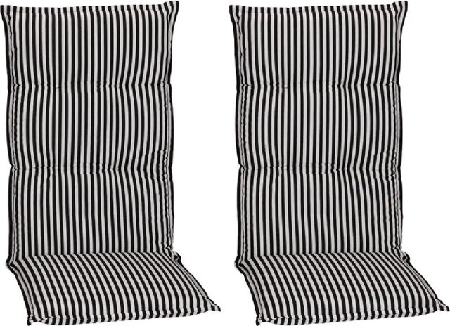Beo Sitzauflage Tupelo Hochlehner 2er Set Schwarz-Weiß - Bild 1