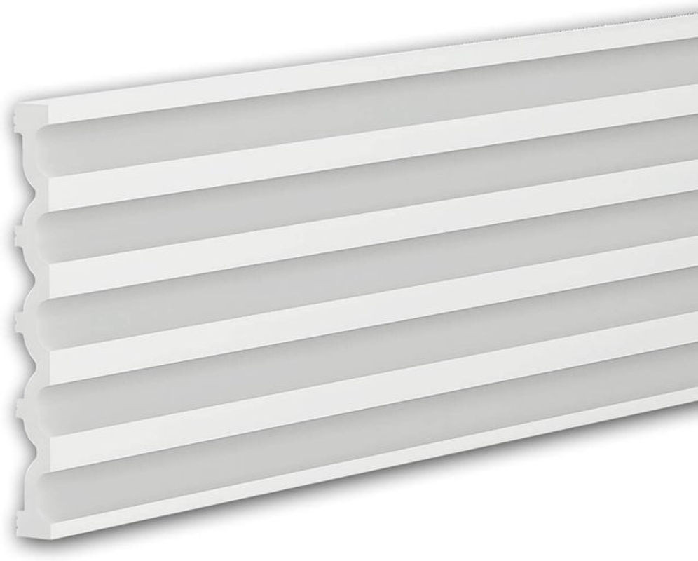 Profhome Decor 3D Wandpaneel Wandvertäfelung Akustikpaneel in Weiß aus Kunststoff mit modernem Design - Bild 1