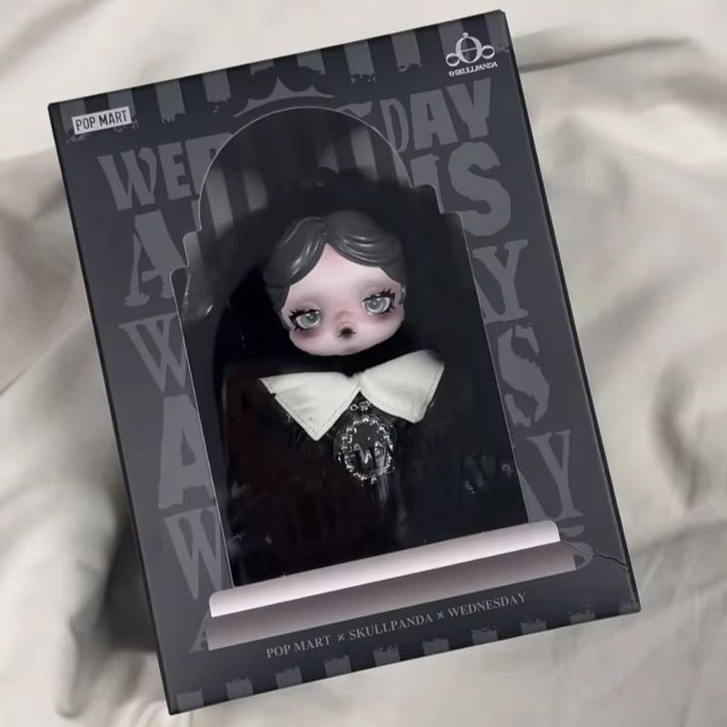 POP MART SKULLPANDA x MGM Wednesday, Anime-Figur Plüschpuppe Anhänger, Blind Box - Bild 4