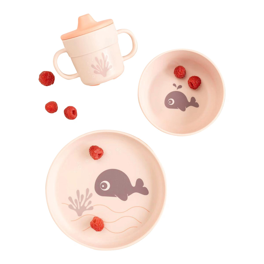 Done By Deer Foodie Geschirr-Set, 3-teilig, Pink - Bild 1
