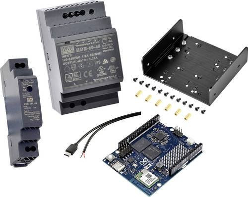 TRU COMPONENTS Volta Arduino UNO Q Set mit 2GB / 16GB eMMC, 4 x 2.0GHz und Hutschienennetzteil in Multicolor mit USB-C Anschluss - Bild 1