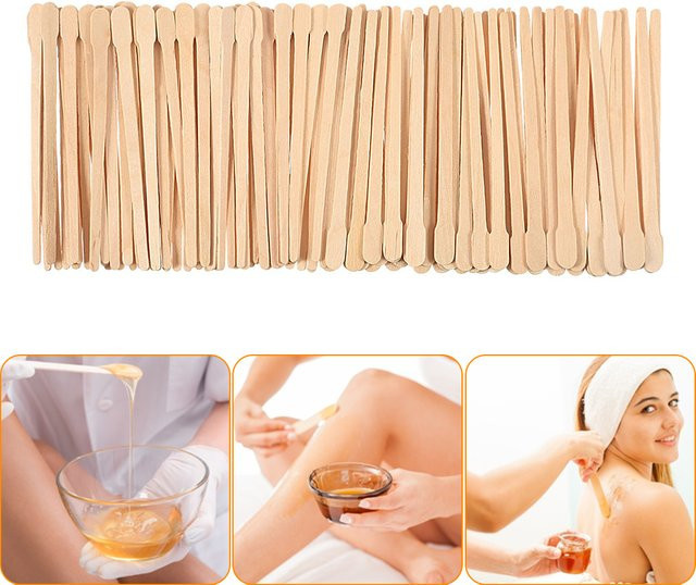 RUZOFO Wachsspatel aus Holz, 100 Stück, Unisex - Bild 1