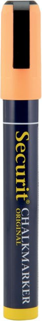 Securit Flüssigkreidestift für Profis mit Keilspitze in Orange - Bild 1