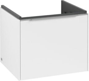 Villeroy & Boch Waschtischunterschrank Subway 3.0 in Weiß, Wandmontage mit LED-Beleuchtung, Glänzend, B: 52,3 cm, T: 42,9 cm, H: 44,8 cm - Bild 1
