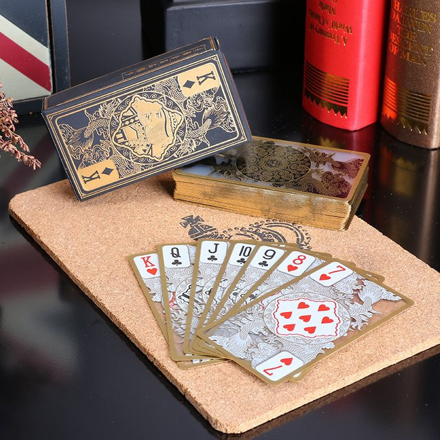BLINKMOTH Carta De Poker Spielkarten, goldene, 1 Set - Bild 1