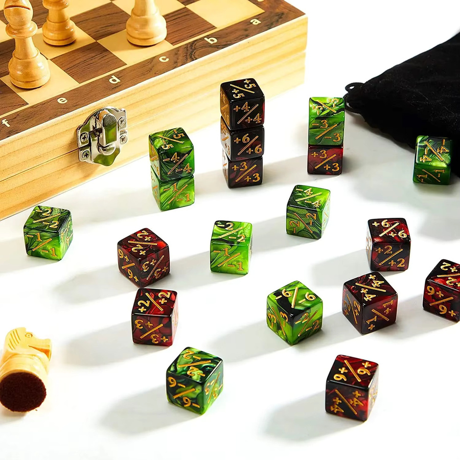 Ninth World Würfelzähler, 10-teiliges Set, 16 mm, 6-seitig, Magic The Gathering - Bild 4