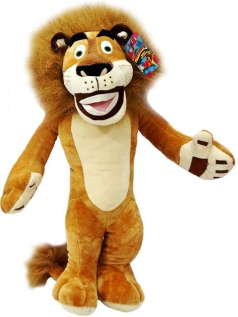 Yiran toy Madagaskar Plüschtier, 6-teiliges Set, Giraffe Nilpferd Löwe Pinguin Zebra Lemuren - Bild 1
