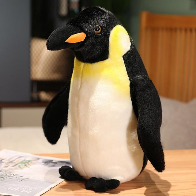 Kidsly Simulation Pinguin Plüschtier, schwarz, 45cm, ab 14 Jahre - Bild 1
