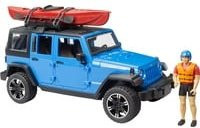 Bruder Jeep Wrangler Rubicon Unlimited Set mit Kajak und Figur für Wassersport und Offroad-Abenteuer - Bild 1