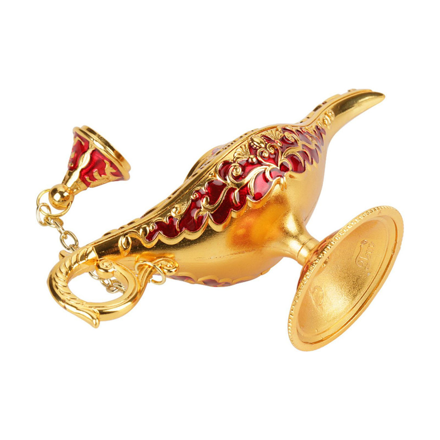 CosyHome Aladdin Wunderlampe aus Metall mit 3D-Relief als Tischdeko in verschiedenen Farben - Bild 1