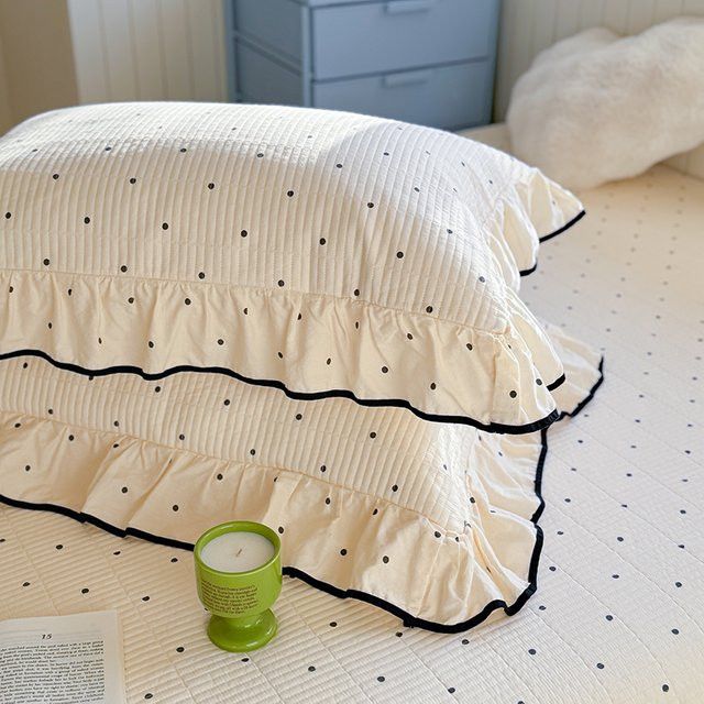 Bonenjoy Druck-Kissenbezug im Spitzen-Stil, 2er-Set, rechteckig, hautfreundlich, B/H: 48 x 74 cm - Bild 1