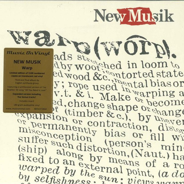 New Musik - WarpRed Vinyl LP von Music On Vinyl (2022 Edition, Grau) - Bild 1