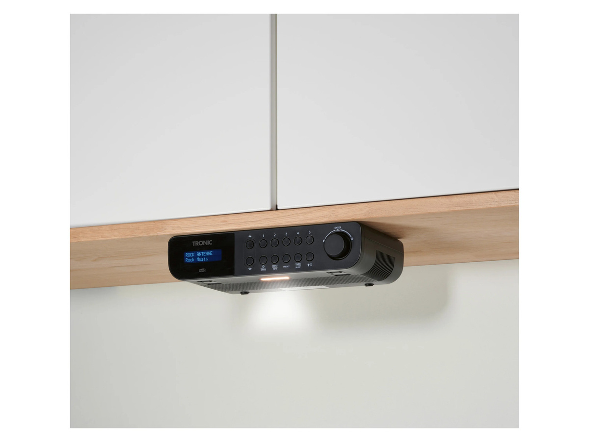 TRONIC Unterbau Küchenradio DAB+ TKR 3W D7 Schwarz - Bild 2