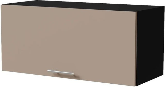 Feldmann-Wohnen Klapphängeschrank Brerra W4B/80 in Schwarz und Graubeige Matt mit Blum Aventos Klappenbeschlag, B/T/H: 80 x 32,5 x 36 cm - Bild 1