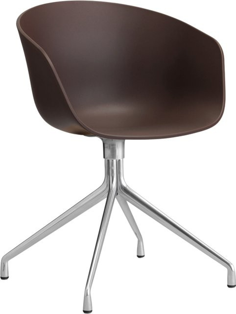 HAY About A Chair AAC 20 Drehstuhl mit Armlehnen in Purple aus Kunststoff und Aluminium mit mattem Finish - Bild 1