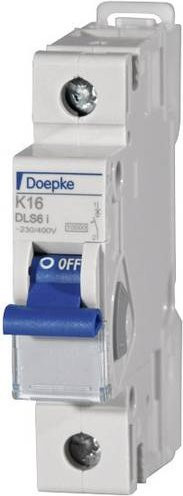 Doepke Leitungsschutzschalter DLS6I K16A 1-polig 16A 10kA 230V in Weiß - Bild 1