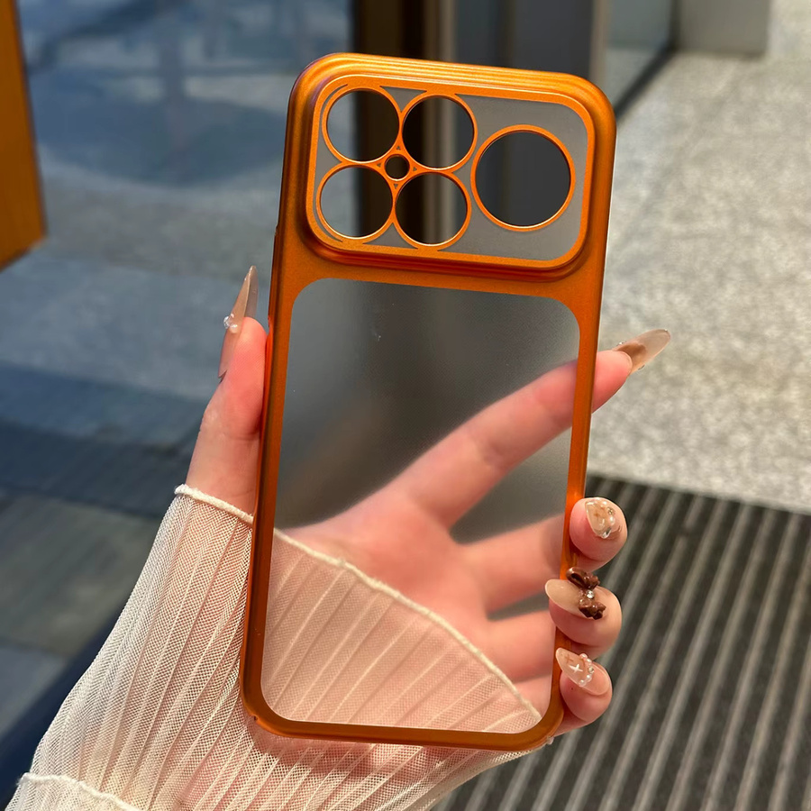 Transparente Xiaomi Poco F8Ultra und F8Pro Schutzhülle mit silbernem Rand und Luxus-Beschichtung - Bild 2
