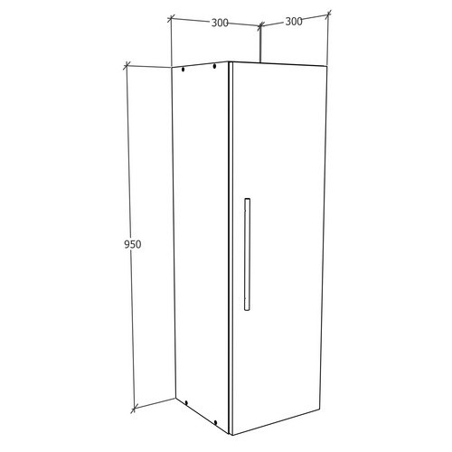 VCM Wandregal Arila in Beige und Oak, B/H/T: 30 x 115 x 30 cm - Bild 4