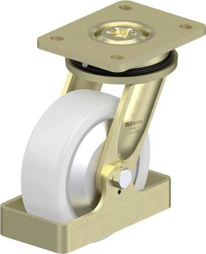 Blickle Schwerlast-Lenkrolle LS-SPO 150K-FA-FS in Weiß und Multicolour mit 150 mm Rad-Durchmesser und 800 kg Tragfähigkeit - Bild 1