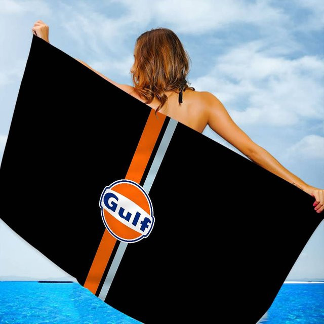 G-Gulf Rennwagen Mikrofaserdecke Schnelltrocknendes Strandtuch in Übergröße, B: 95 cm, H: 153 cm - Bild 1
