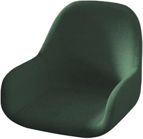 Hello Garden Esszimmerstuhl-Schonbezug mit niedriger Rückenlehne, Stretchbezug aus Polyester und Elastan, Dunkelgrün - Bild 1