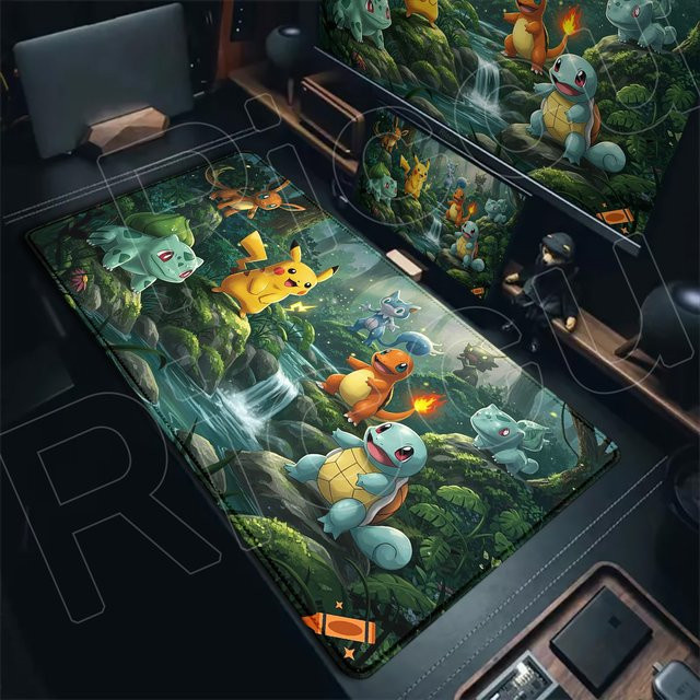 Potdemiel Pokemon Bulbasaur Mauspad in Multicolour für Gaming und Büro - Bild 1