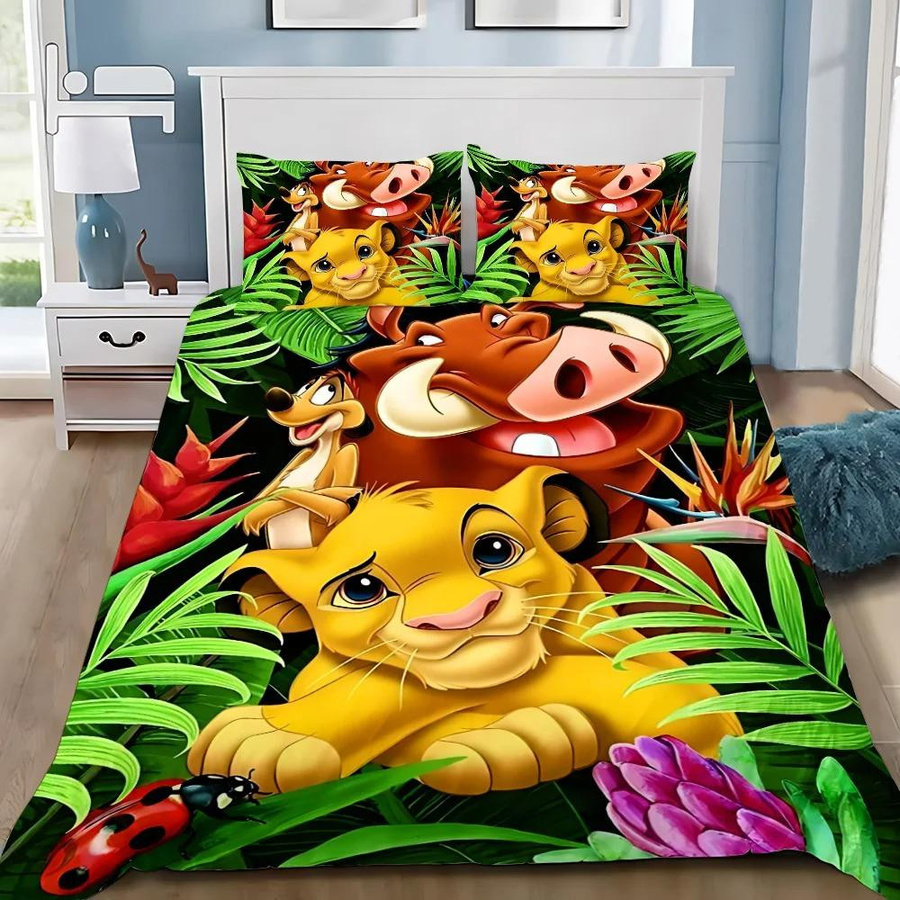 Paslu Bettwäsche-Set Simba König der Löwen mit Bettbezug und Kissenbezügen, Mehrfarbig, B/H: 150 x 200 cm - Bild 1