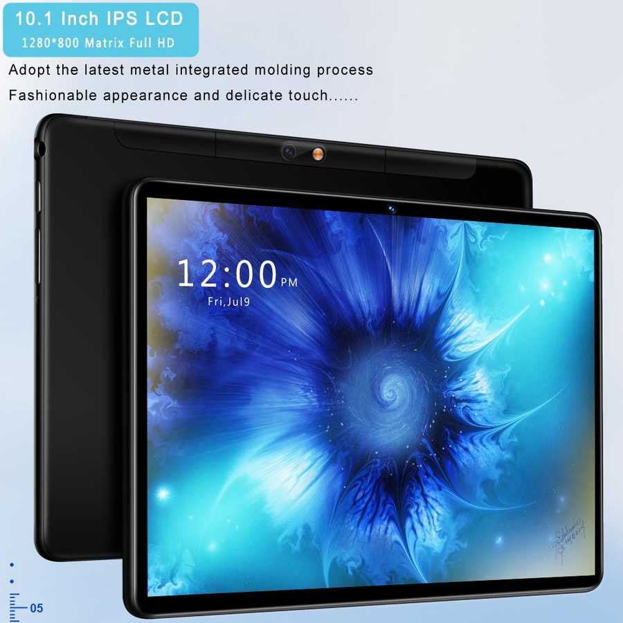 BDF S10 Global Tablet mit 10,1 Zoll Display, 4 GB RAM, 64 GB ROM, MediaTek Prozessor, Android, WLAN, 3G und Bluetooth in Schwarz - Bild 4