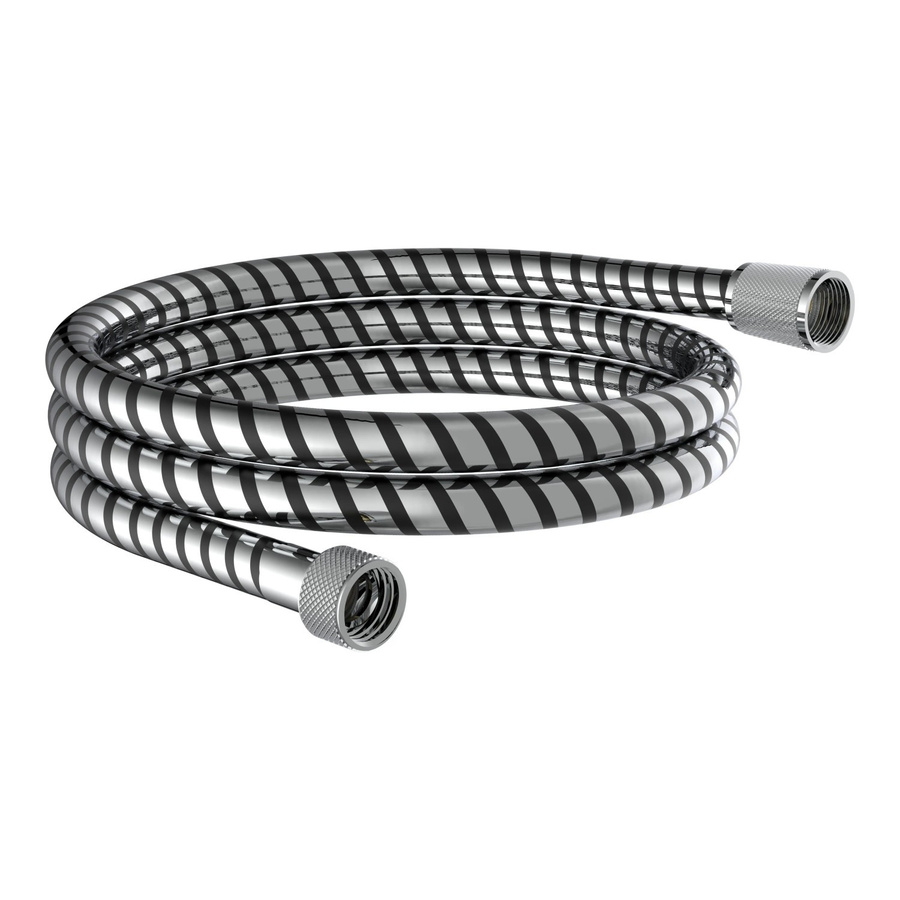 SCHÜTTE Brauseschlauch HOGAFLEX aus Kunststoff in Schwarz/Chrom, Länge: 150 cm, 1/2 Zoll, knickgeschützt - Bild 2