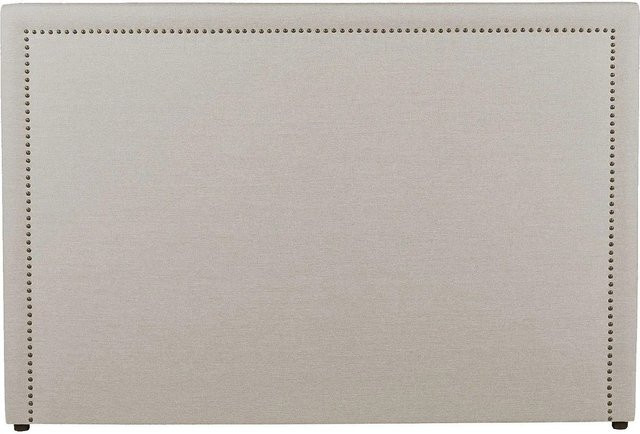 Vente-unique Bettkopfteil Alvise in Beige, gepolstertes Stoff-Paneel, Breite: 170 cm - Bild 1