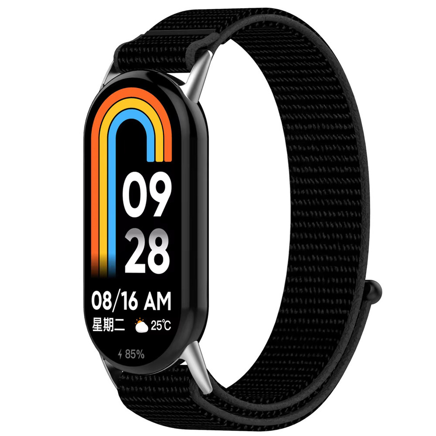 FIFATA Uhrenarmband Nylon, Schwarz, Unisex, Xiaomi Mi Band 8 9 10 - Bild 2