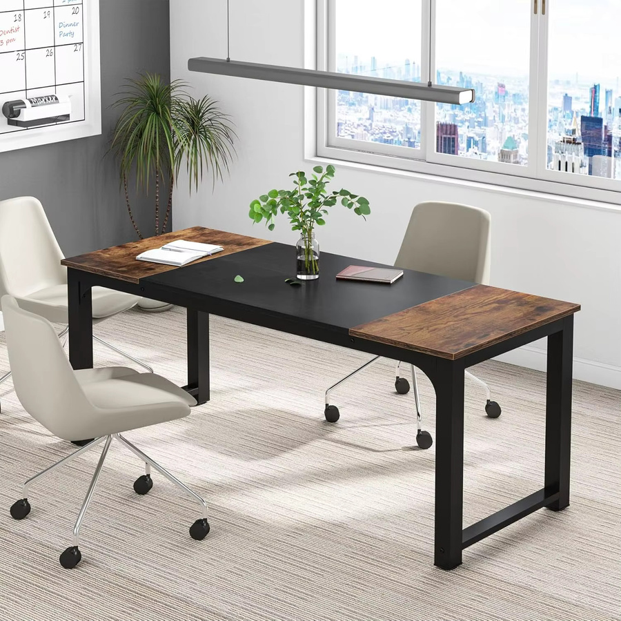 LITTLE TREE Chefschreibtisch modern und einfach in Braun, 160 cm Breite - Bild 5