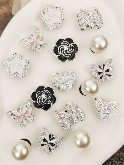 LIN KING Schuhcharms, Strass, Silber, Damen - Bild 1