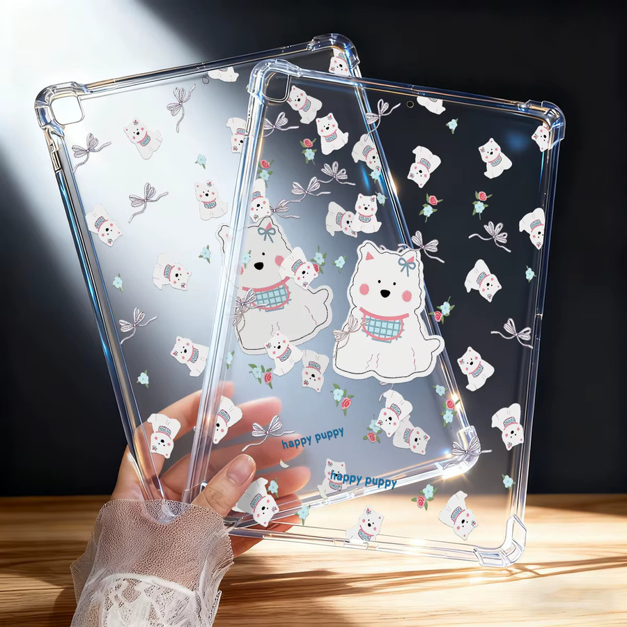 Transparente Silikon-Cartoon-Schutzhülle für Apple iPad Modelle in verschiedenen Generationen - Bild 4